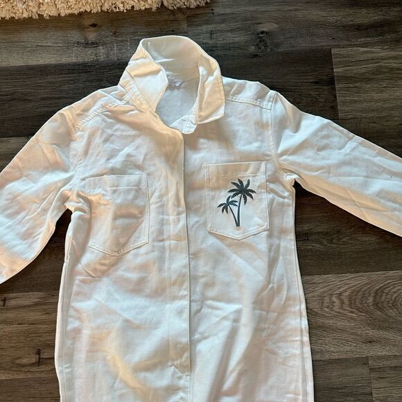 WOMENS ASCOT OF HART PALM TREE JUMPSUIT SIZE MEDIUM - Picture 4 of 6